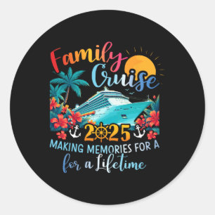 Familiecruise 2025 maakt herinneringen aan familie ronde sticker