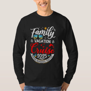 Familiecruise 2025 Retro Zeilen Cruising Vakantie T-shirt