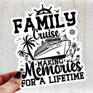 Familiecruise maken herinneringen vakantie Squad C Sticker
