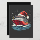 Familiecruiseschip Matching Christmas Kaart (Voorkant / Achterkant)