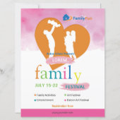 Familiefeest Flyer Sjabloon: (Voorkant)