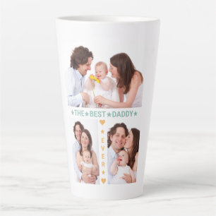 Familiefoond Collage Beste vader ooit Vaderdag Latte Mok