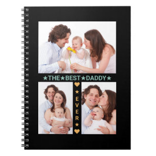 Familiefoond Collage Beste vader ooit Vaderdag Notitieboek