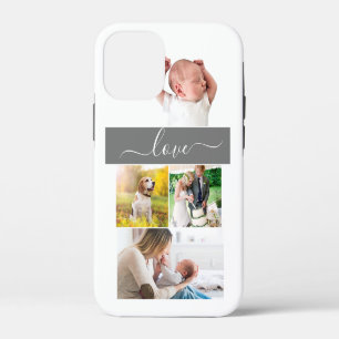 Familiefoontjes Foto mam Love Script Custom iPhone 12 Mini Hoesje