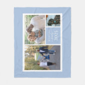Familieforcollage Fleece Deken (Voorkant)