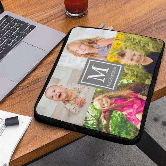 Familieforcollage Laptop Sleeve (Creator heeft geüpload)