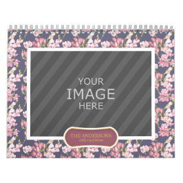 Familiefoto 2024 Kalender Bloemenachtergronden