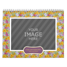 Familiefoto 2024 Kalender Bloemenachtergronden