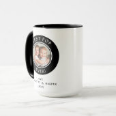 Familiefoto Beste Pop ooit Modern Fun Dad Sjabloon Mok (Voorkant links)