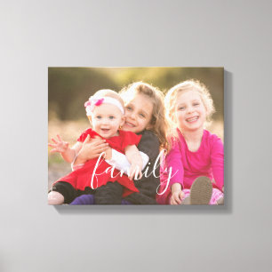 Familiefoto Canvas Afdruk