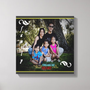 familiefoto Canvas Wall Art Afdruk