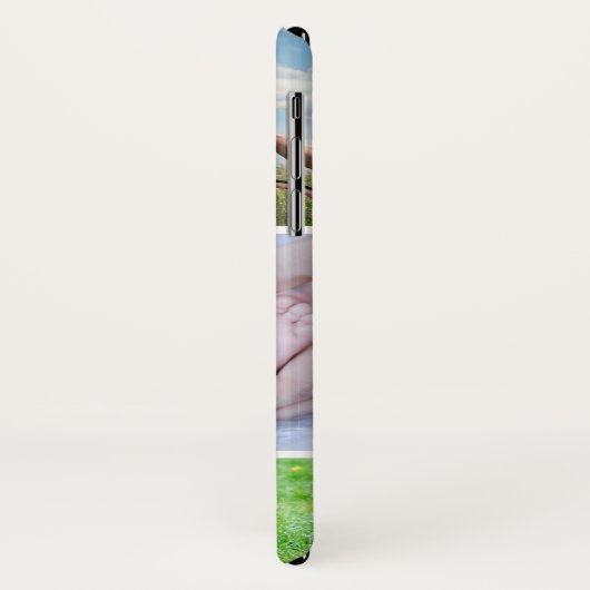 Familiefoto Collage Chalkboard gezegend Case-Mate iPhone Case (Achterkant/links)