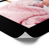 Familiefoto Collage Masonry Style Black Poster (Hoek)