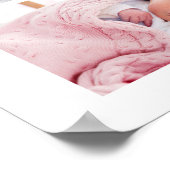 Familiefoto Collage Masonry Style White Poster (Hoek)