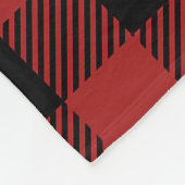 Familiefoto Collage Red Buffalo Plaid Fleece Deken (Hoek)