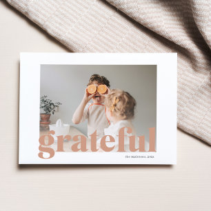 Familiefoto Gelukkig Thanksgiving Dankbaar Briefkaart