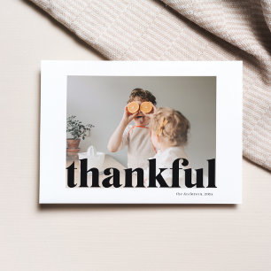 Familiefoto Gelukkig Thanksgiving Dankbare Postk Briefkaart