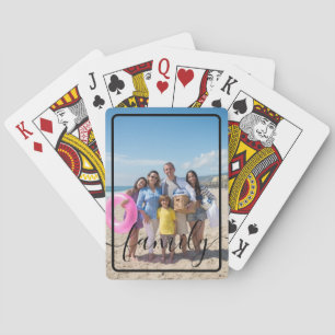 Familiefoto Gepersonaliseerde Douane Pokerkaarten