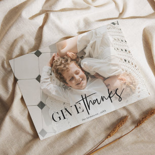 Familiefoto   Happy Thanksgiving Briefkaart