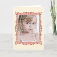 Familiefoto invoegen Antiek roze Lijst