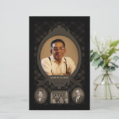 familiefoto memorial aankondiging (Staand voorkant)