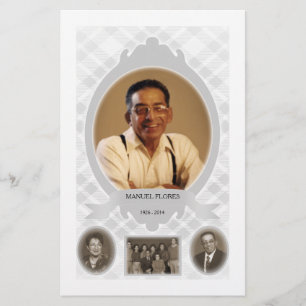 familiefoto memorial aankondiging