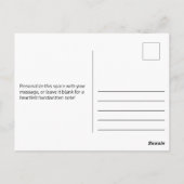 Familiefoto met hartvormige lijst als aandenken briefkaart (Achterkant)