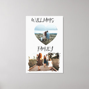 Familiefoto op gespannen canvasprint canvas afdruk