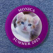 Familiefoto Paarse grens Ronde Button 5,7 Cm