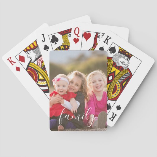 Familiefoto Pokerkaarten (Achterkant)