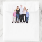 Familiefoto Vierkante Sticker (Tas)