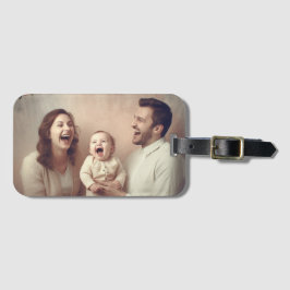 Familiefoto World Traveller Bagagelabel