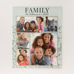 Familiefotocollage Groen Legpuzzel