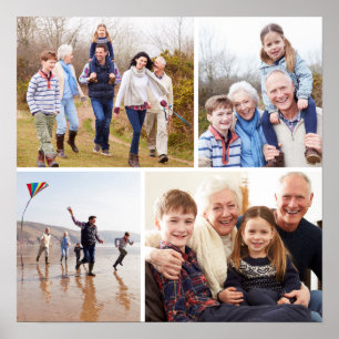 Familiefotocollage Poster