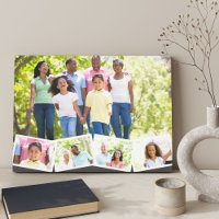 Familiefotocollage Zigzag fotostrook Donkergrijs