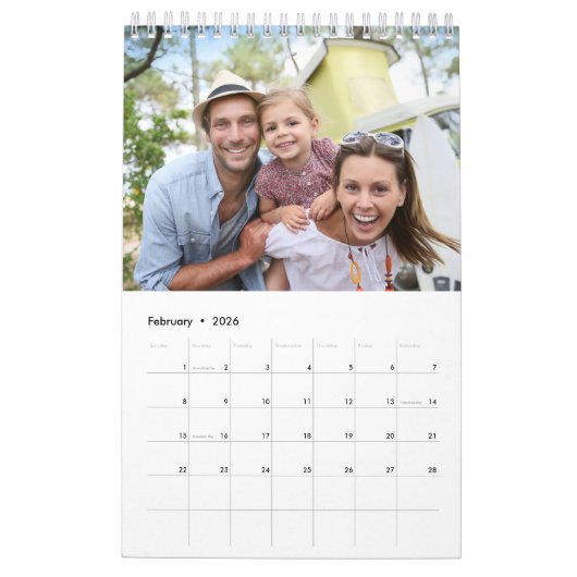 Familiefoto's Collage Love Script 2025 Kalender (Feb 2026)