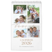 Familiefoto's Collage Love Script 2025 Kalender (Hoes)