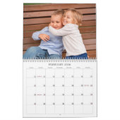 Familiefoto's met monogram Modern 2026 Kalender (Feb 2026)
