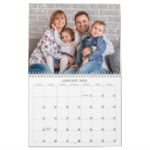 Familiefoto's met monogram Modern 2026 Kalender (Jan 2026)
