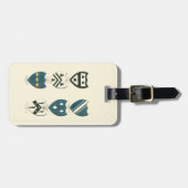 Familiegangers van diverse Engelse woningen Bagagelabel (Voorkant horizontaal)