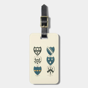 Familiegangers van diverse Engelse woningen Bagagelabel