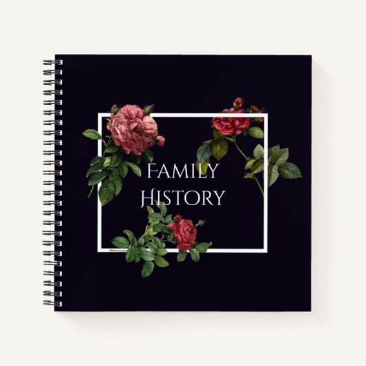 Familiegeschiedenis Rozen Notitieboek (Voorkant)