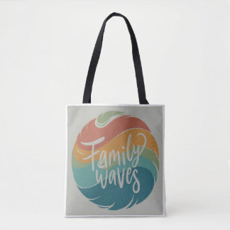 Familiegolven Canvas tas