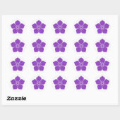 [Familiegroefhebbers] Kikyo flower Button Ronde Sticker (Vel)