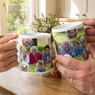 Familieherinneringen Foto Collage Kerstcadeau Extra Grote Beker