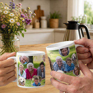 Familieherinneringen Foto Collage Kerstcadeau Extra Grote Beker