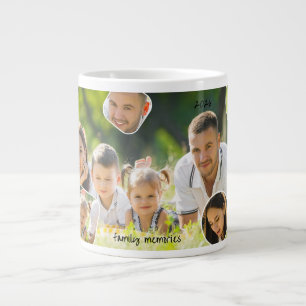 Familieherinneringen Foto Collage Kerstcadeau Extra Grote Beker
