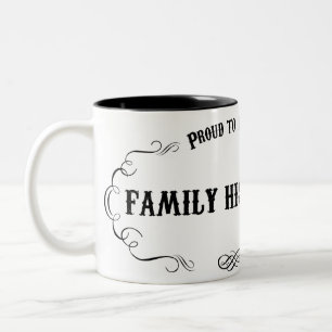 Familiehistoricus Tweekleurige Koffiemok