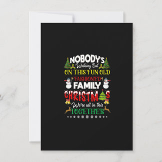 Familiekerstmis die we allemaal samen hebben. kaart