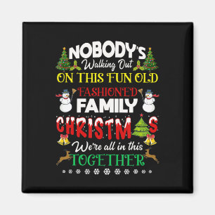Familiekerstmis die we allemaal samen hebben. magneet